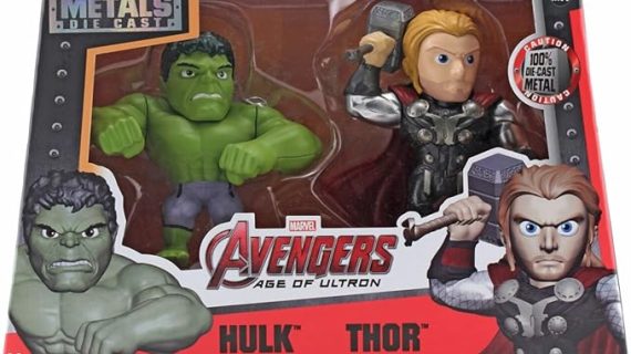 METAL DIE CAST MARVEL AVENGERS HULK/THOR